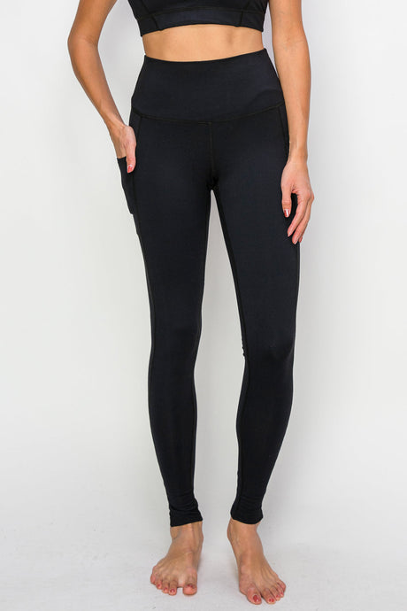 PowerHold Pocket Ankle Leggings-Merlot - MUTCCI
